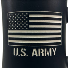 Load image into Gallery viewer, Army American Flag MK Etched Mug (Black)