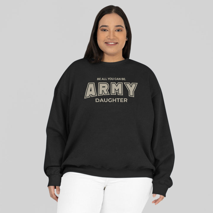 Army Daughter Crewneck (Black)