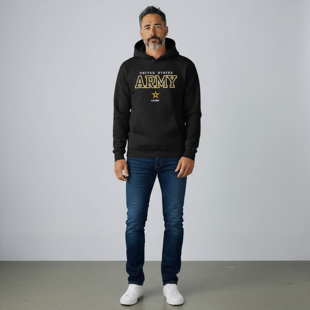 United States Army Tackle Twill Embroidered Hood (Black)