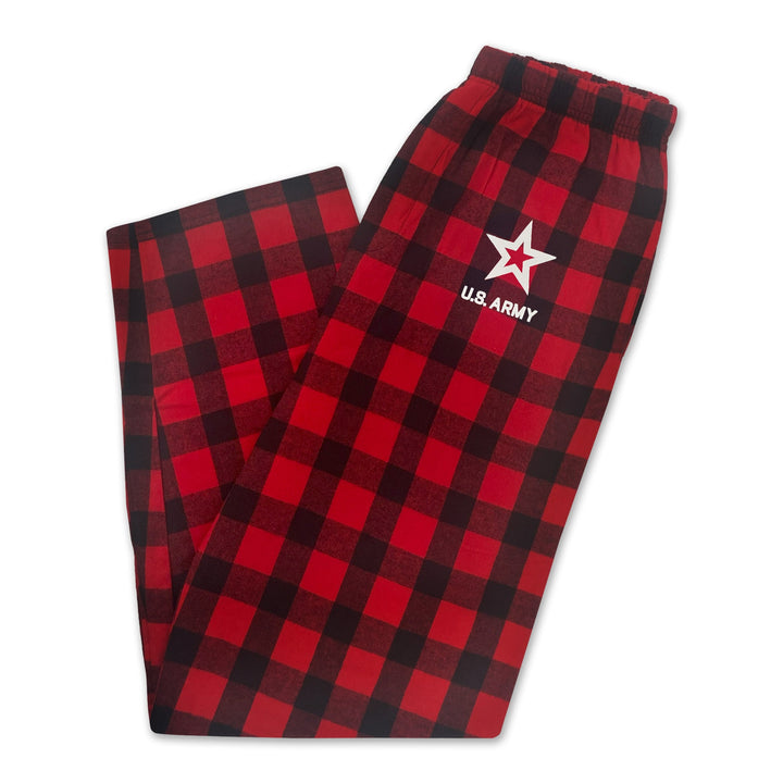 Army Star Holiday Flannel Pants