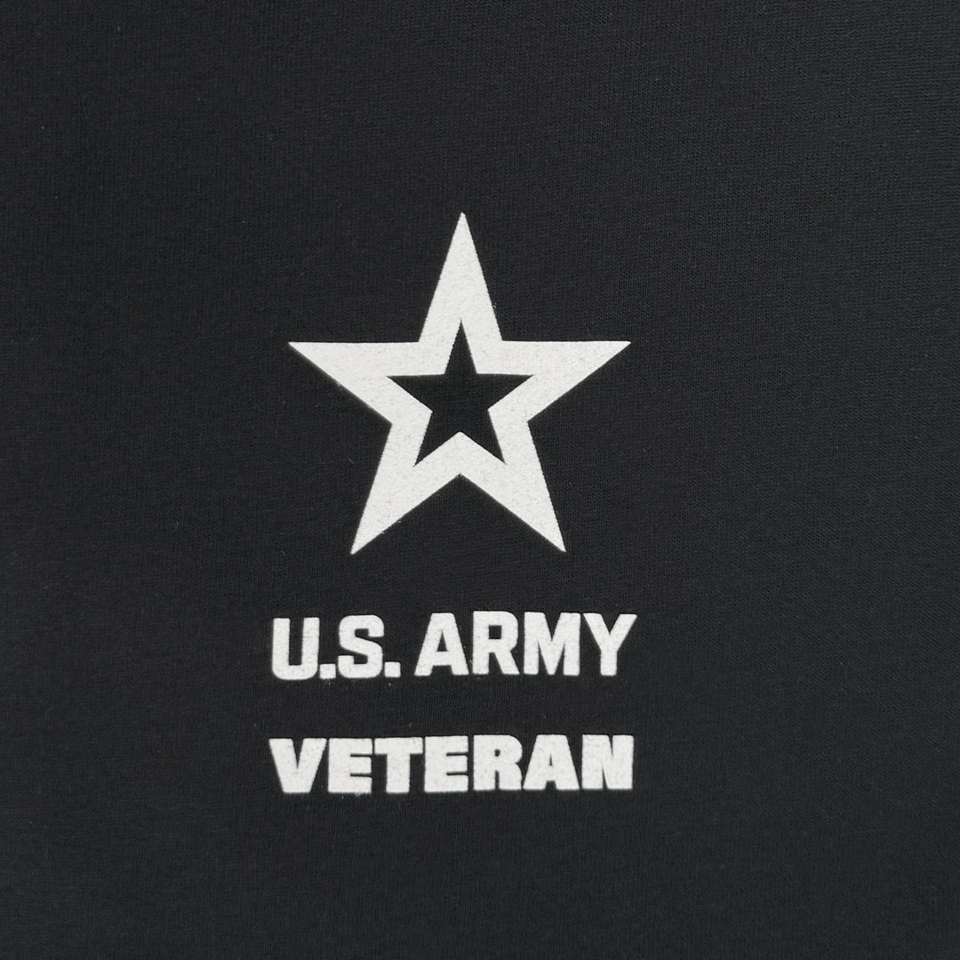 Army Veteran Flag T-Shirt (Black)