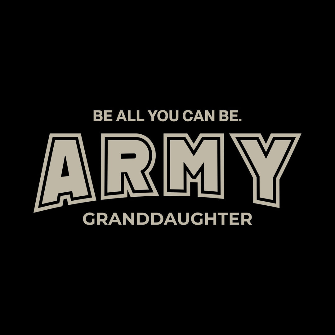 Army Granddaughter Ladies T-Shirt (Black)