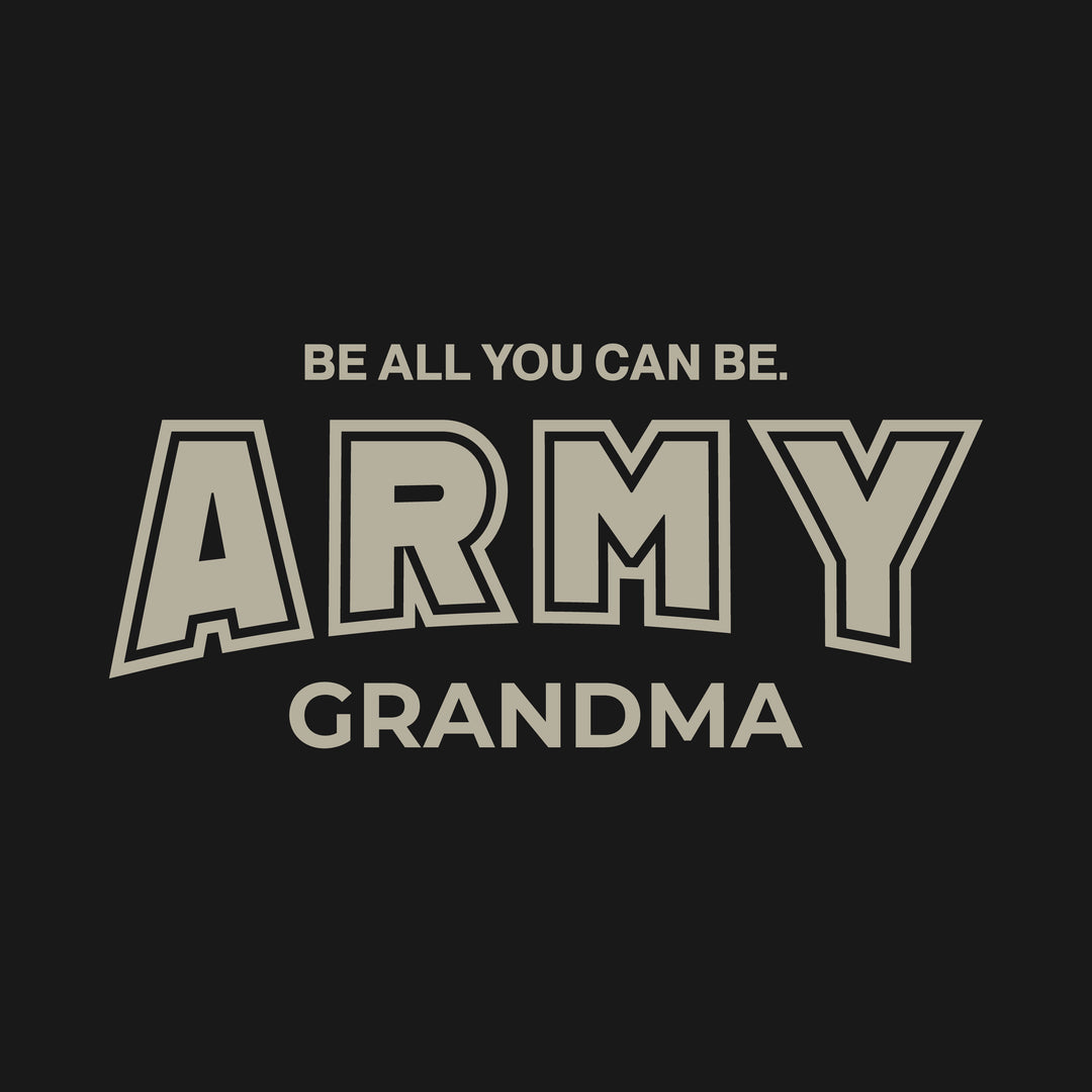 Army Grandma Ladies T-Shirt (Black)