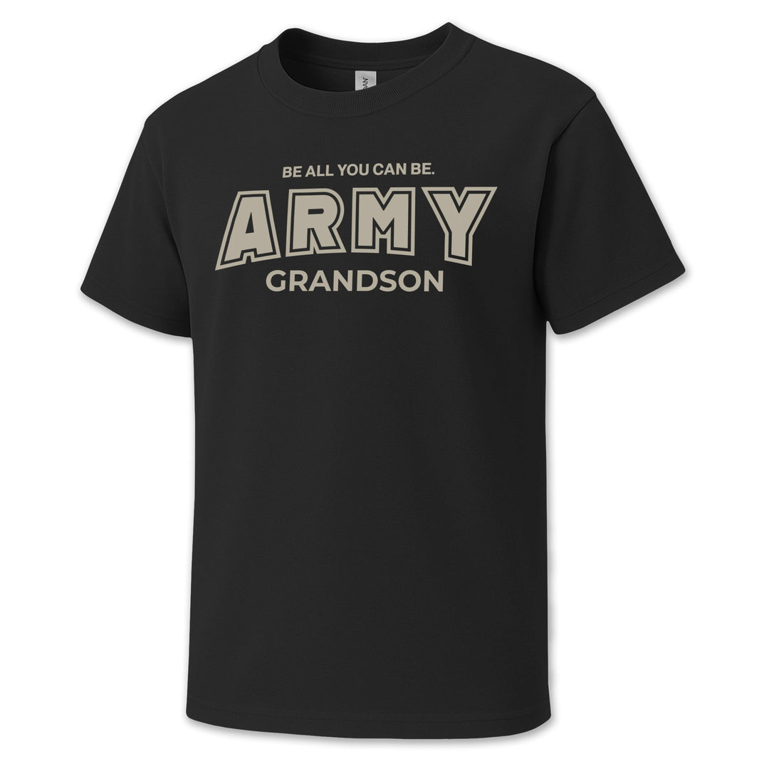 Army Grandson Youth T-Shirt (Black)