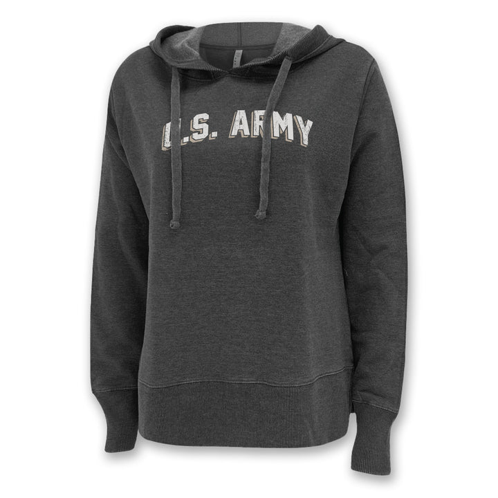 Army Ladies Distressed Arch Hood (Washed Black)