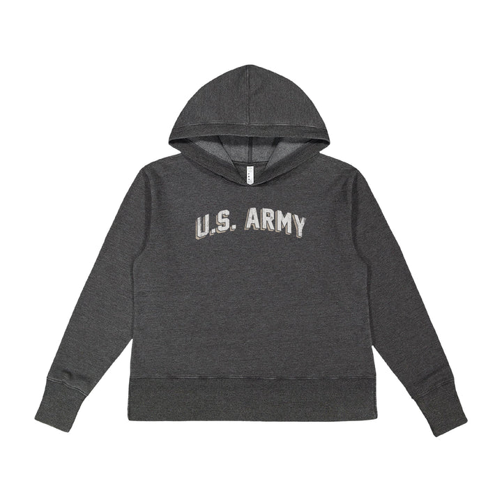 Army Ladies Distressed Arch Hood (Washed Black)