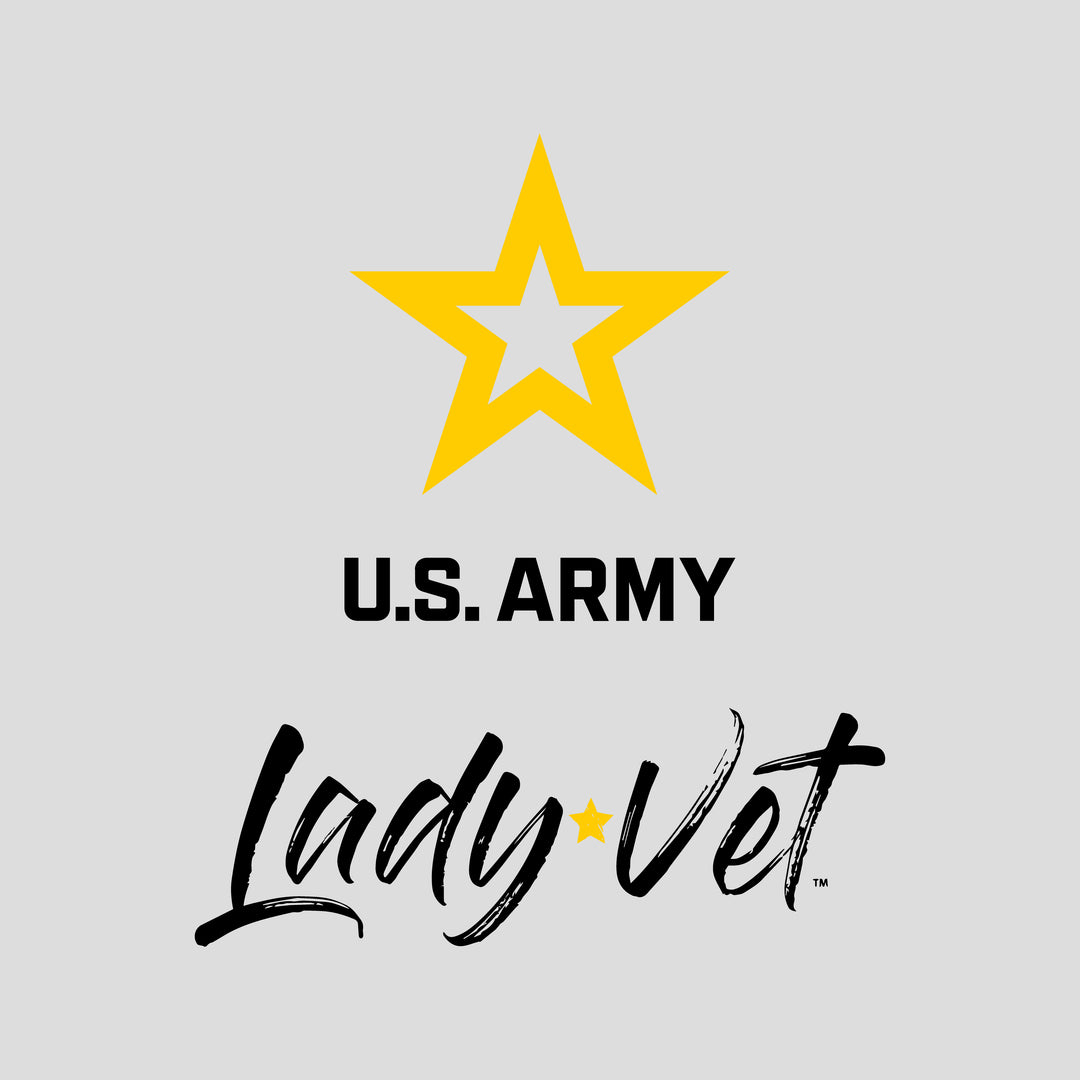 Army Lady Vet Left Chest Ladies T-Shirt