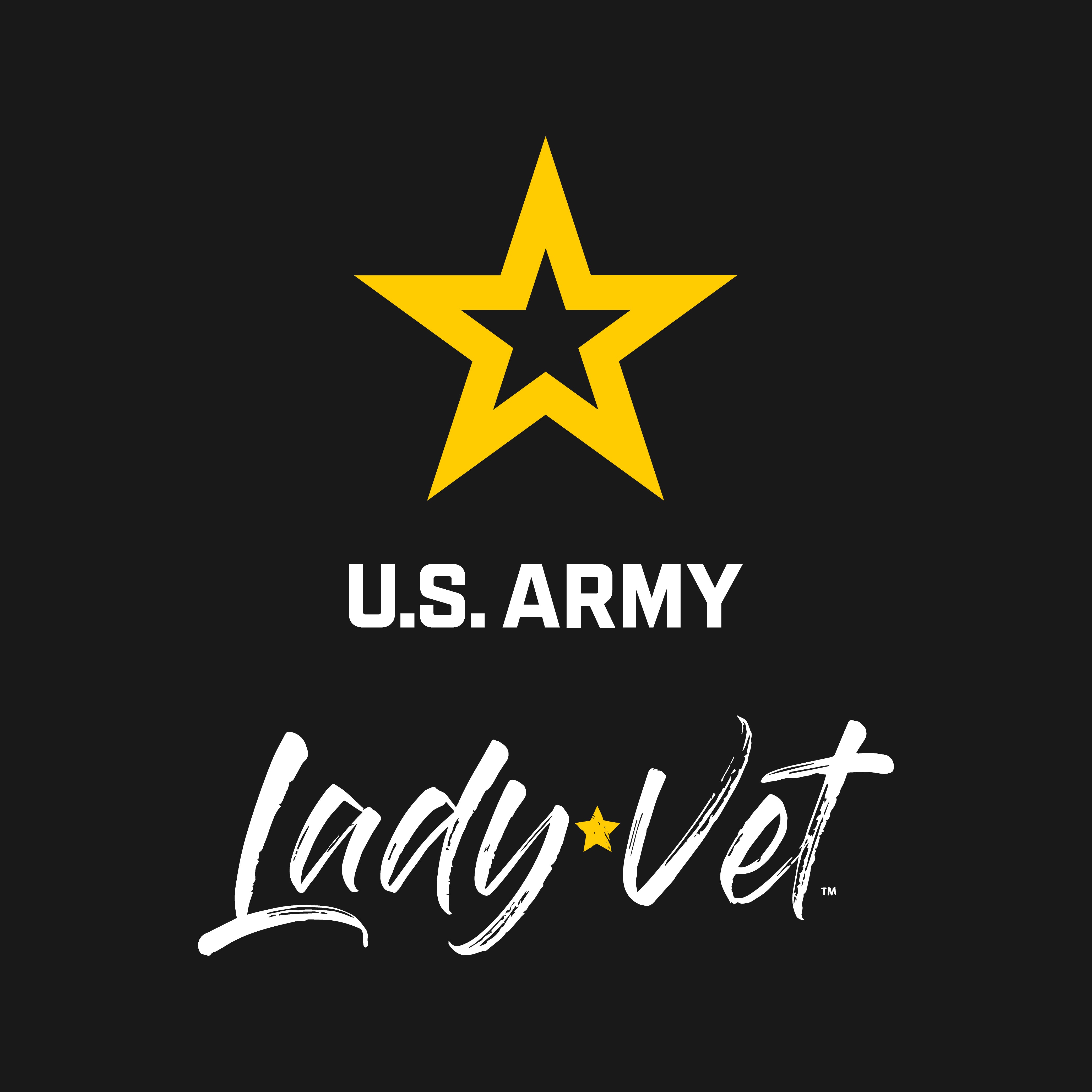 Army Lady Vet Left Chest Ladies T-Shirt