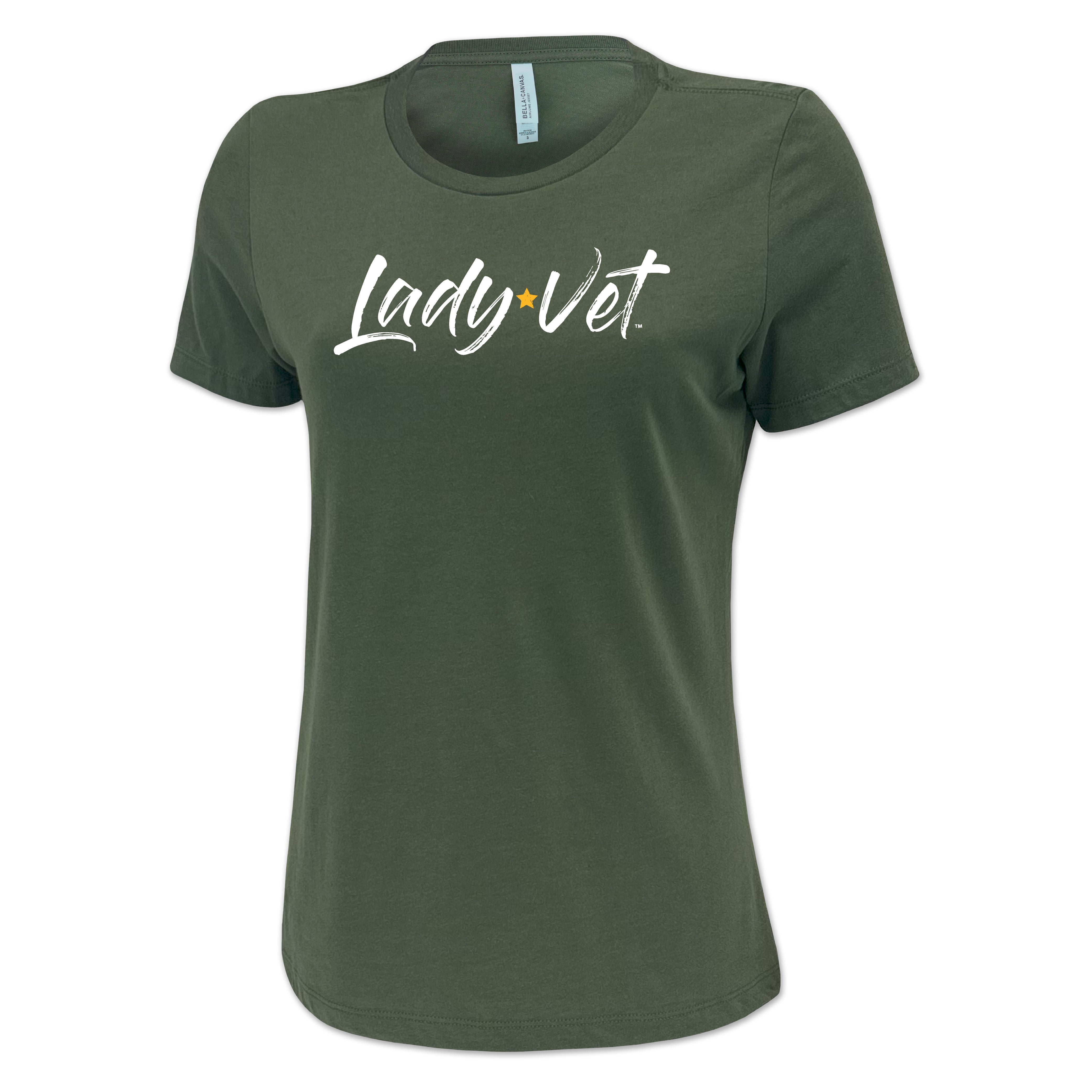 Army Lady Vet Full Chest Logo Ladies T-Shirt