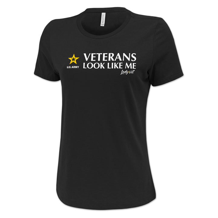 Army Lady Vet Looks Like Me Ladies T-Shirt