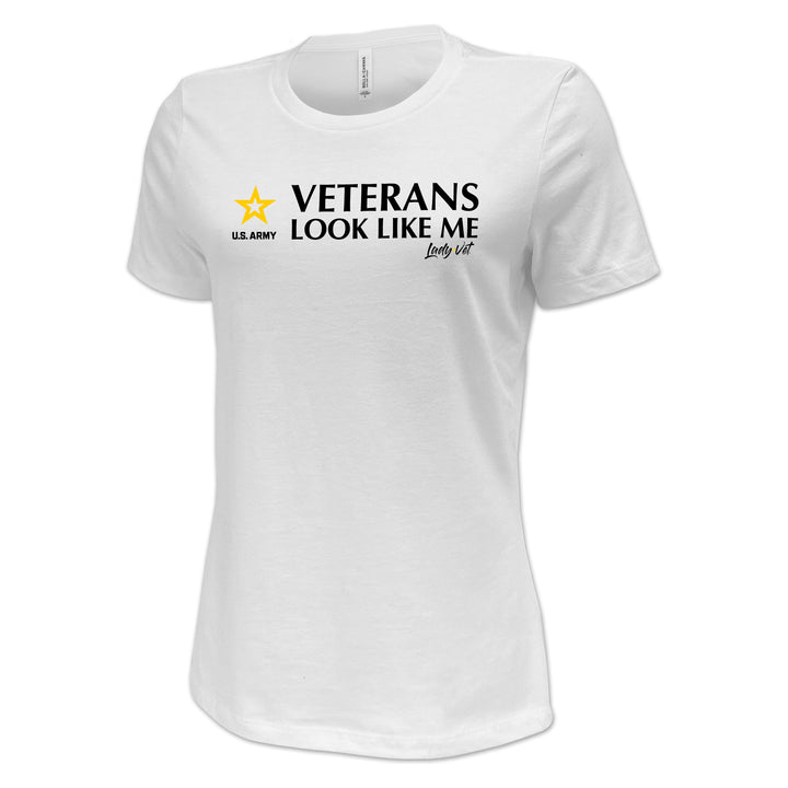 Army Lady Vet Looks Like Me Ladies T-Shirt