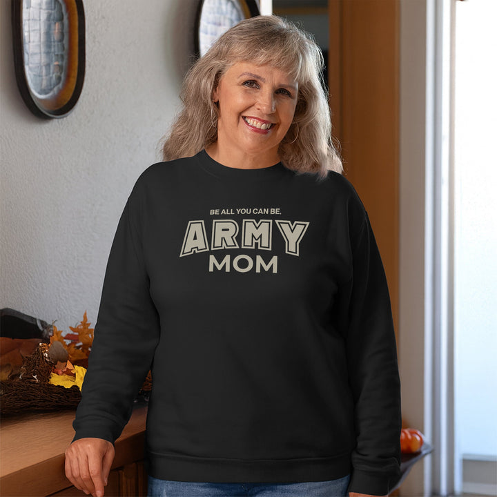 Army Mom Crewneck  (Black)