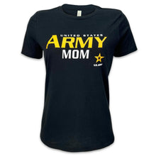 Load image into Gallery viewer, Ladies United States Army Mom T-Shirt (Black)