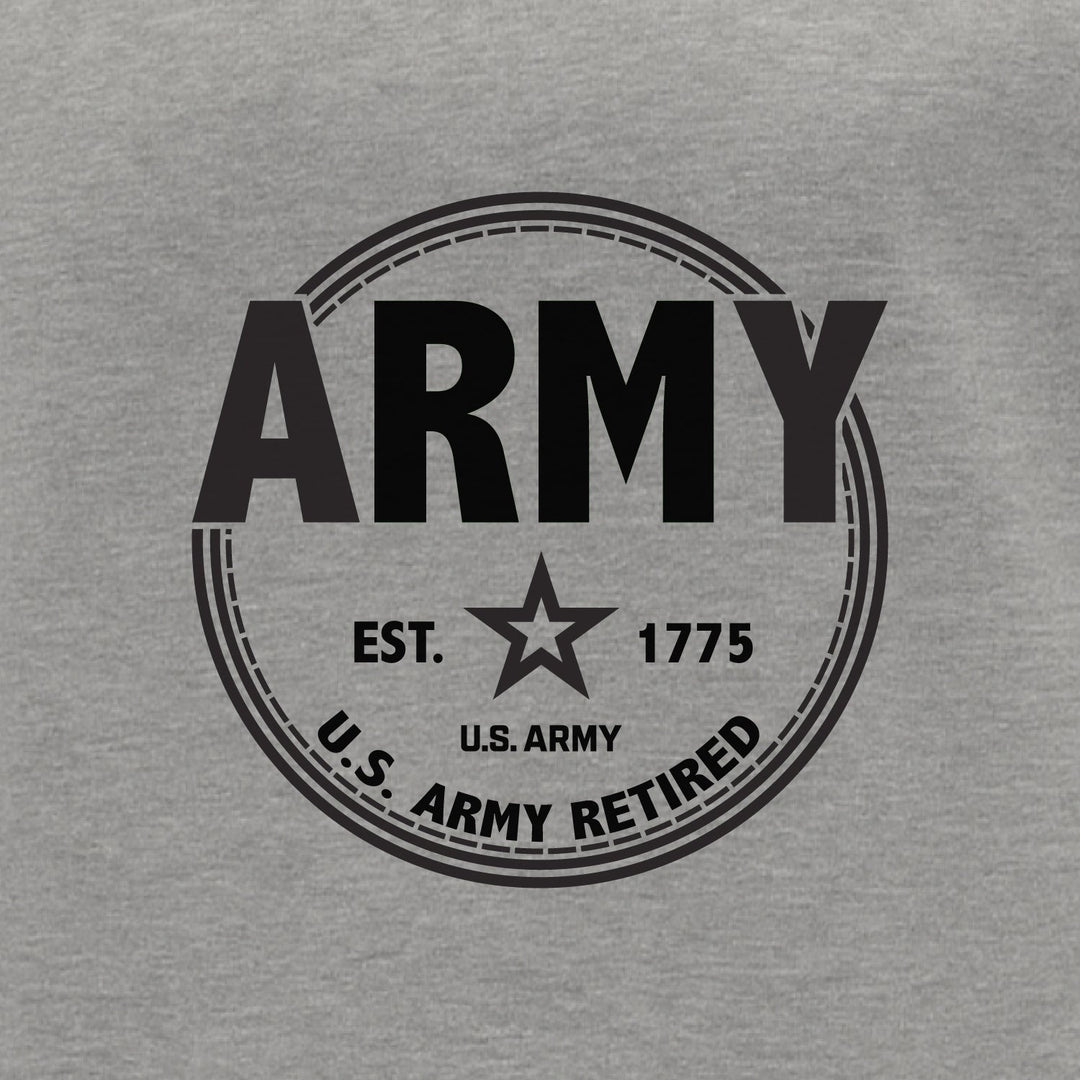 Army Retired Left Chest Crewneck