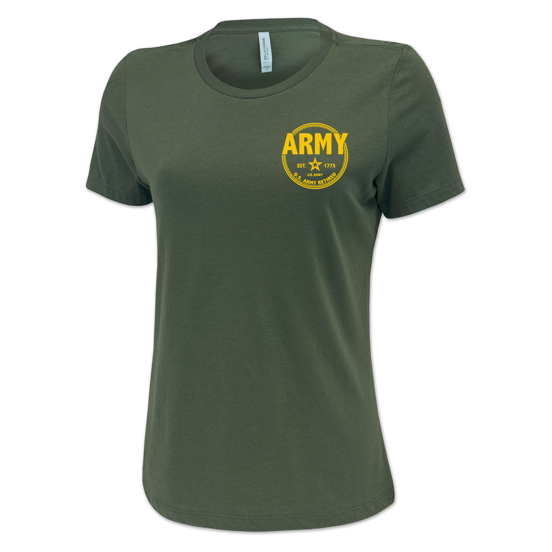 Army Retired Ladies T-Shirt
