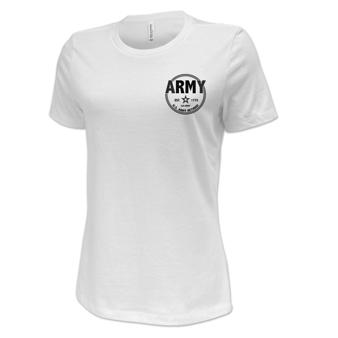 Army Retired Ladies T-Shirt