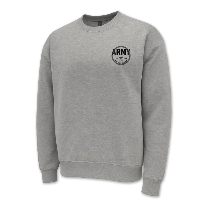 Army Retired Left Chest Crewneck
