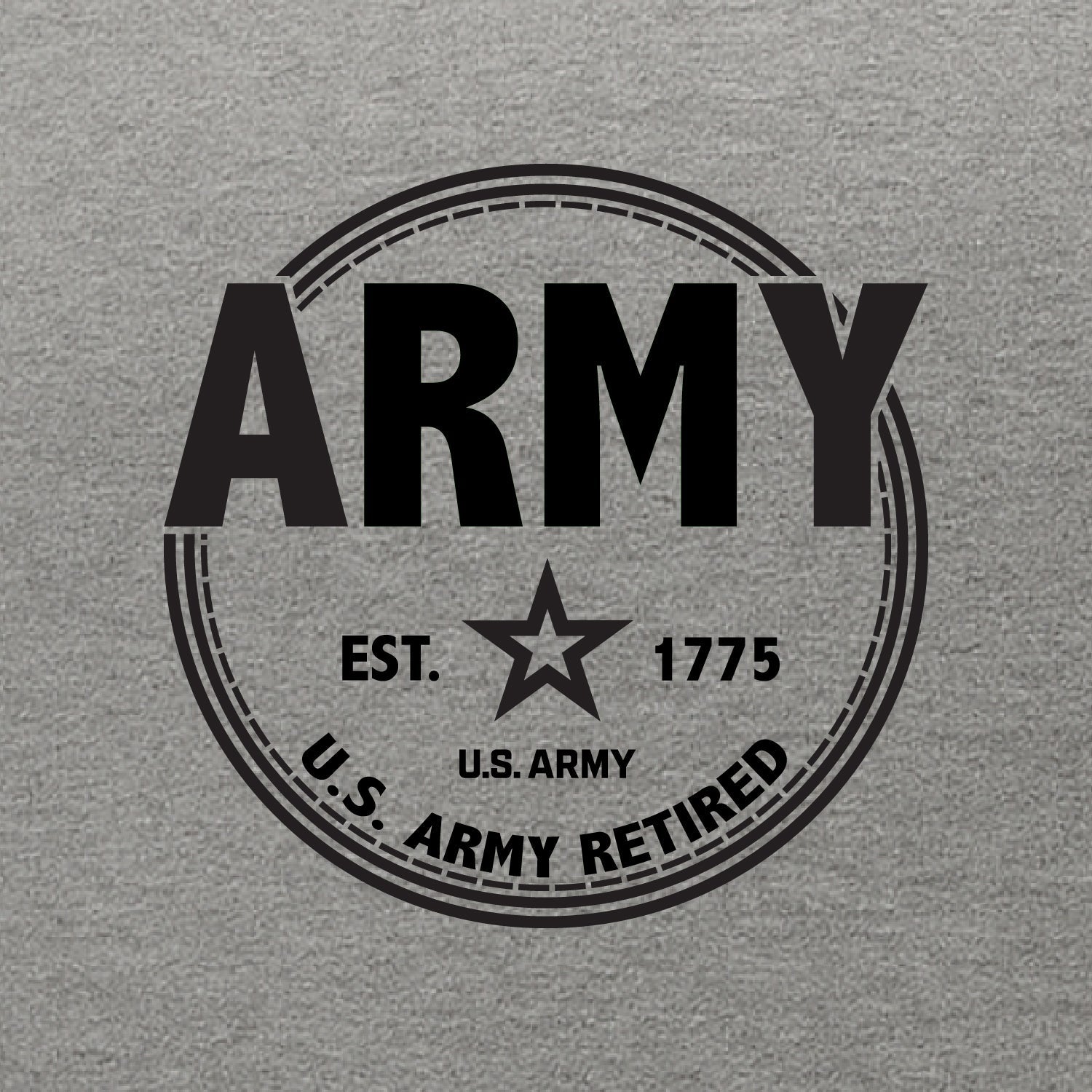 Army Retired Left Chest Hood