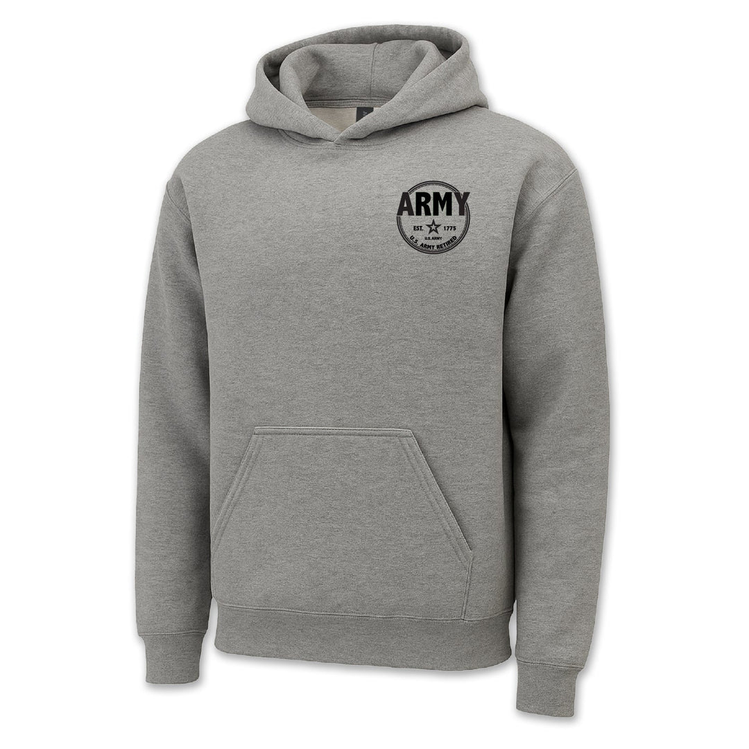 Army Retired Left Chest Hood