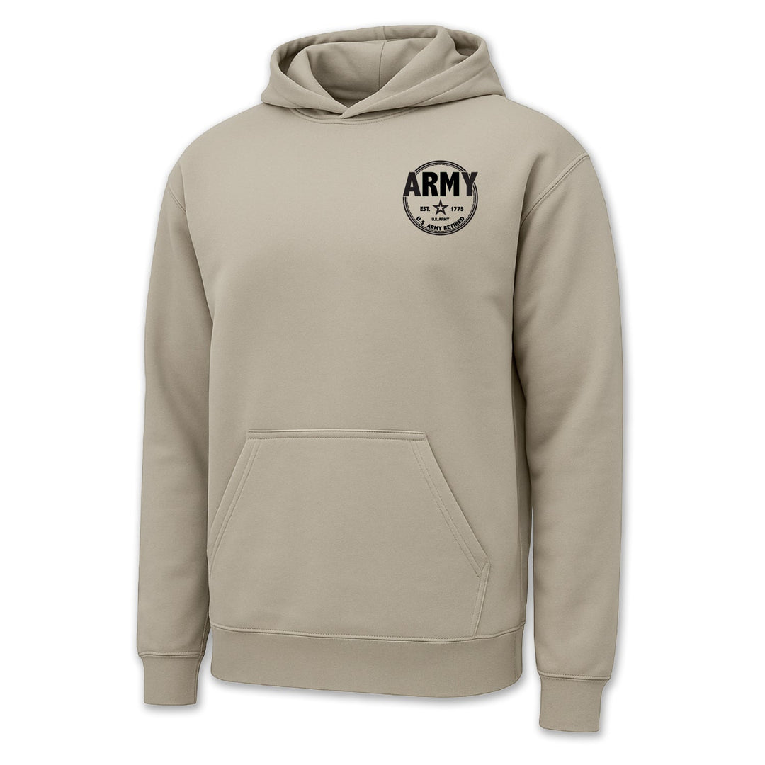 Army Retired Left Chest Hood