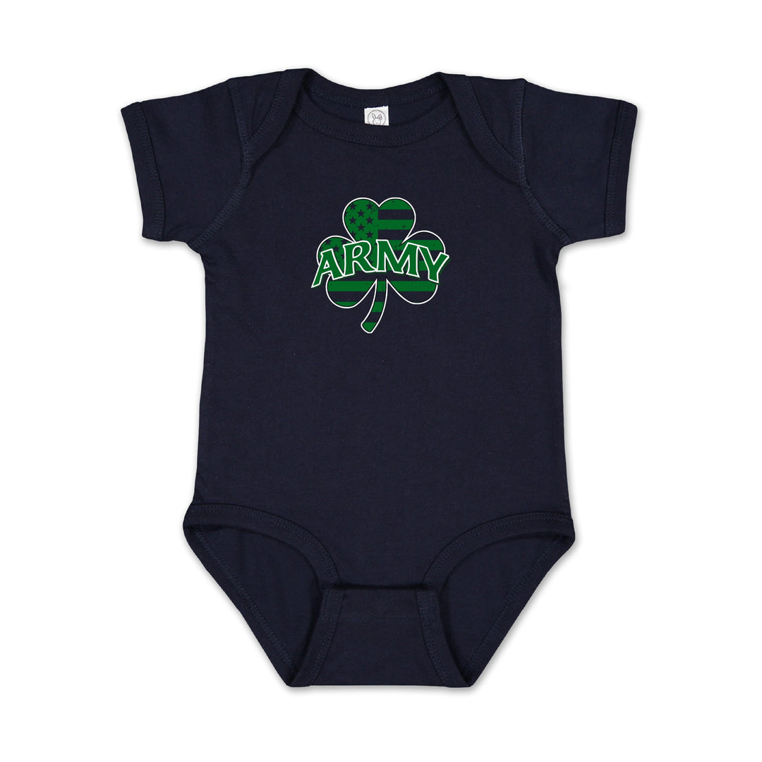 Army Shamrock Infant Romper