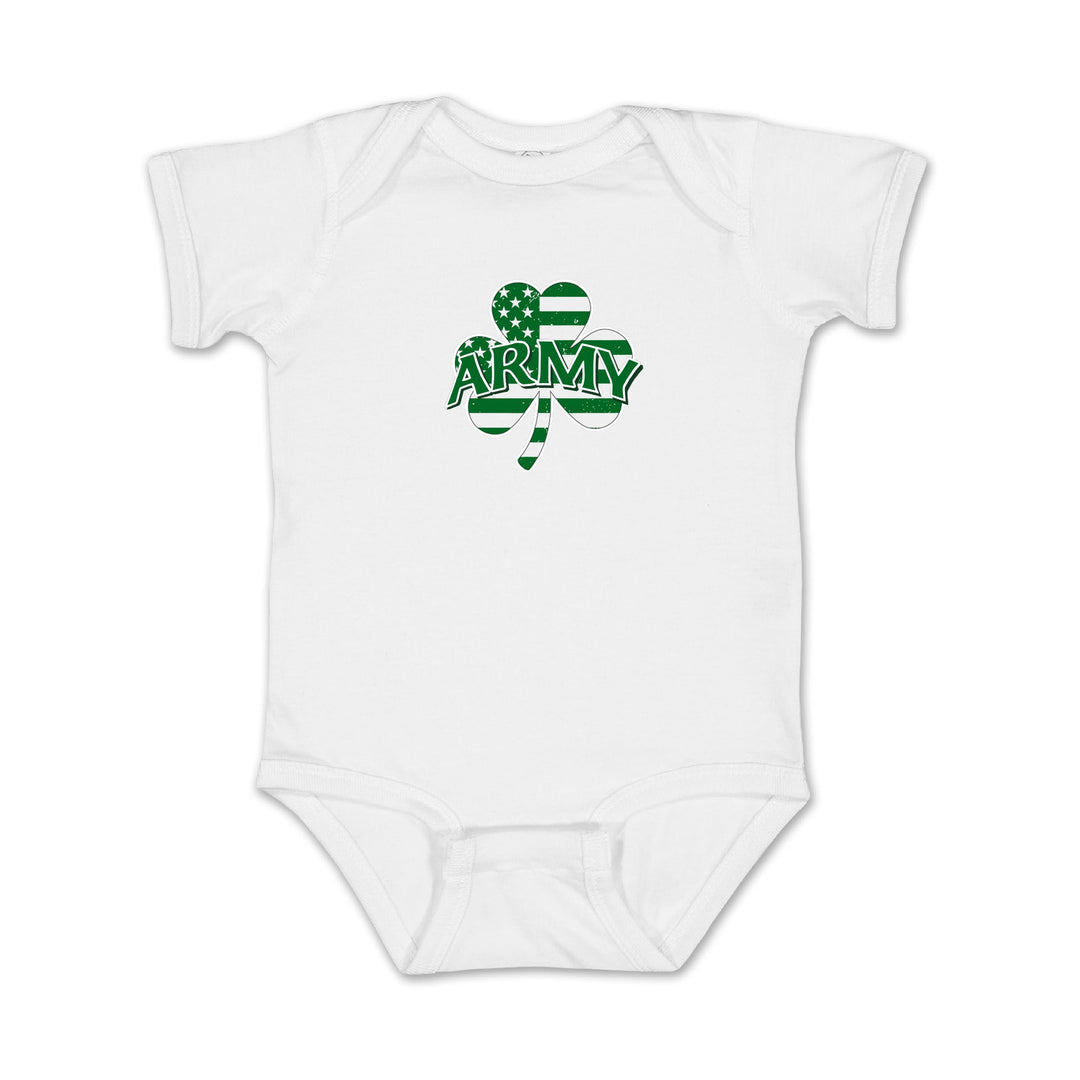 Army Shamrock Infant Romper