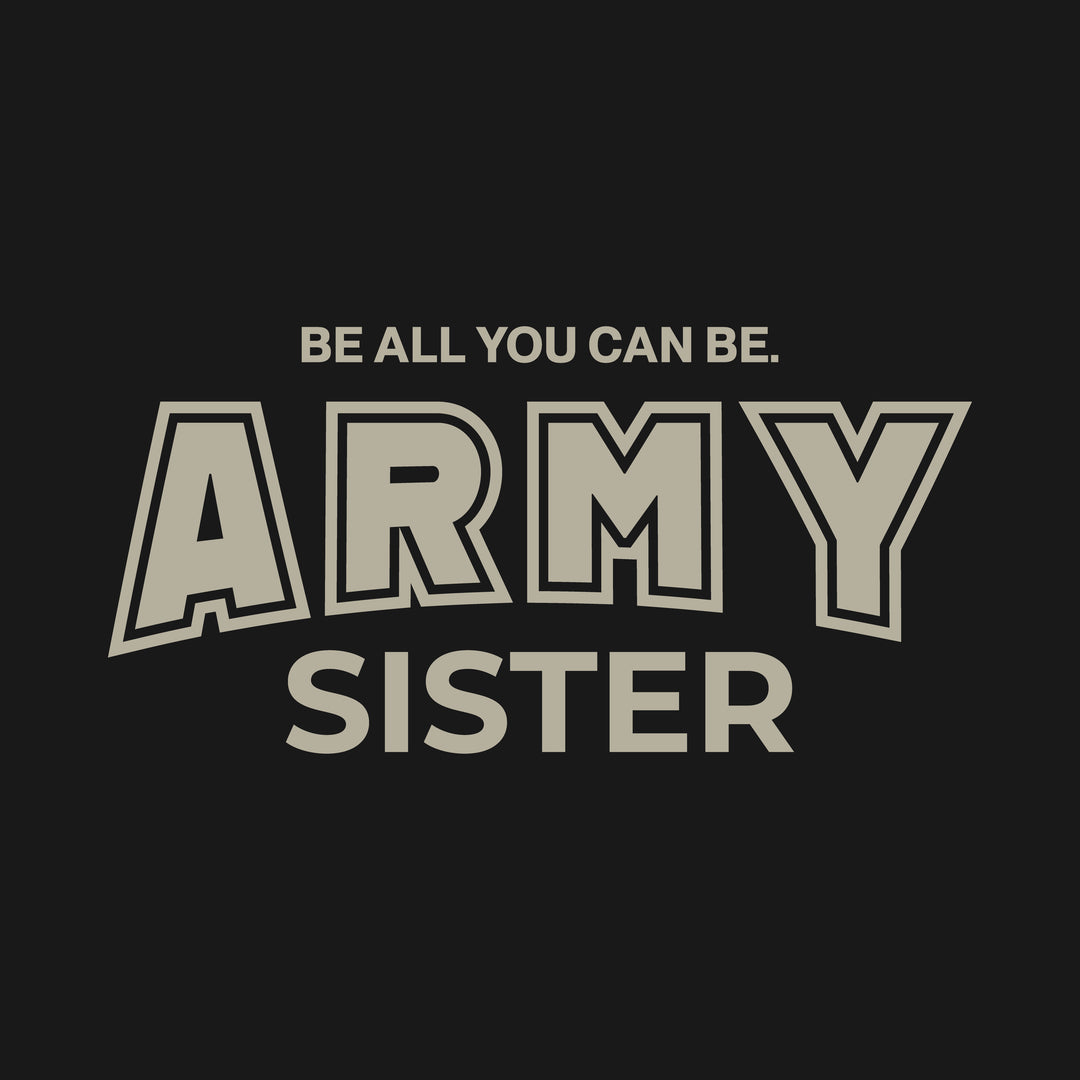 Army Sister Ladies T-Shirt (Black)