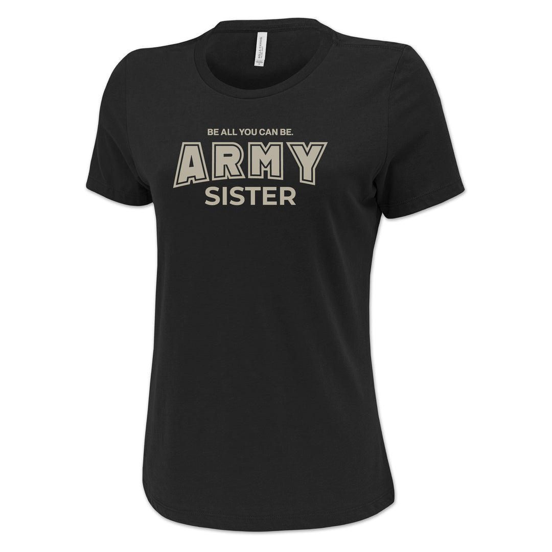 Army Sister Ladies T-Shirt (Black)