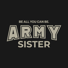 Load image into Gallery viewer, Army Sister Ladies T-Shirt (Black)