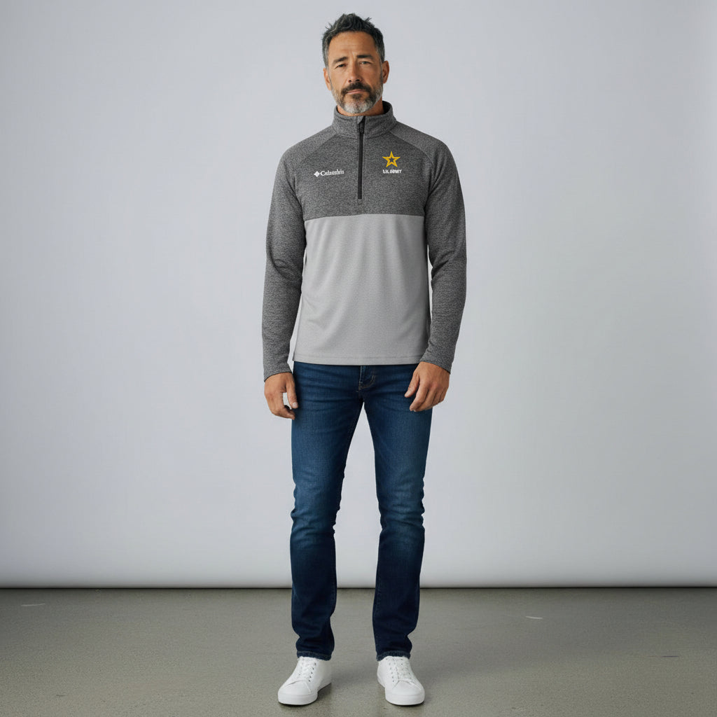 Army Star Columbia Rockin' It 1/4 Zip Pullover*