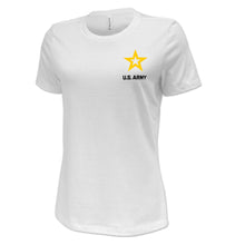 Load image into Gallery viewer, Army Star Ladies Left Chest Logo T-Shirt