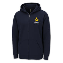 Load image into Gallery viewer, Army Star Left Chest Full Zip