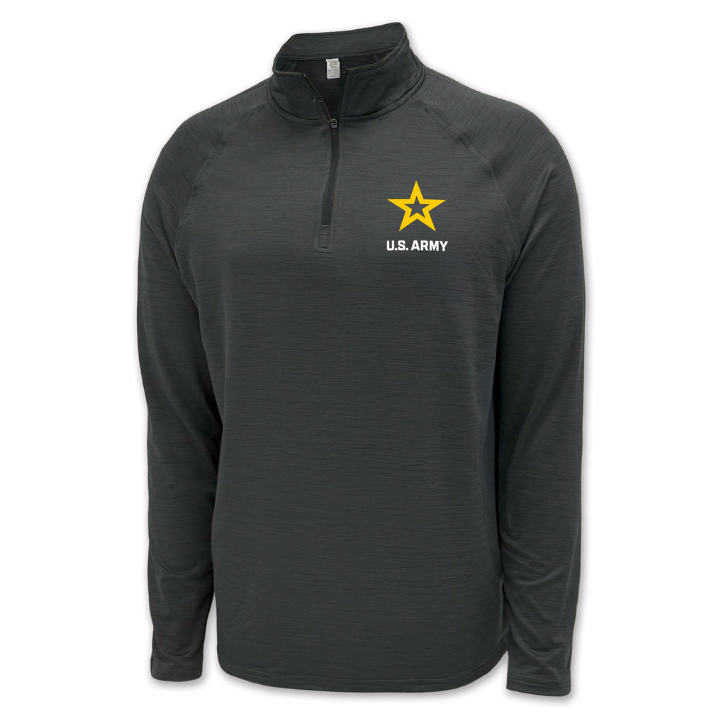 Army Star Logo Performance 1/4 Zip (Charcoal)