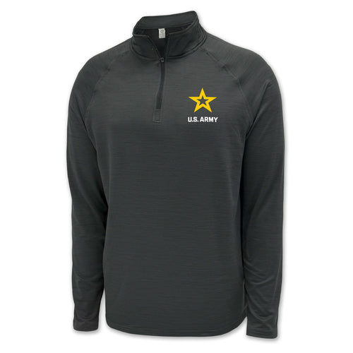 Army Star Logo Performance 1/4 Zip (Charcoal)
