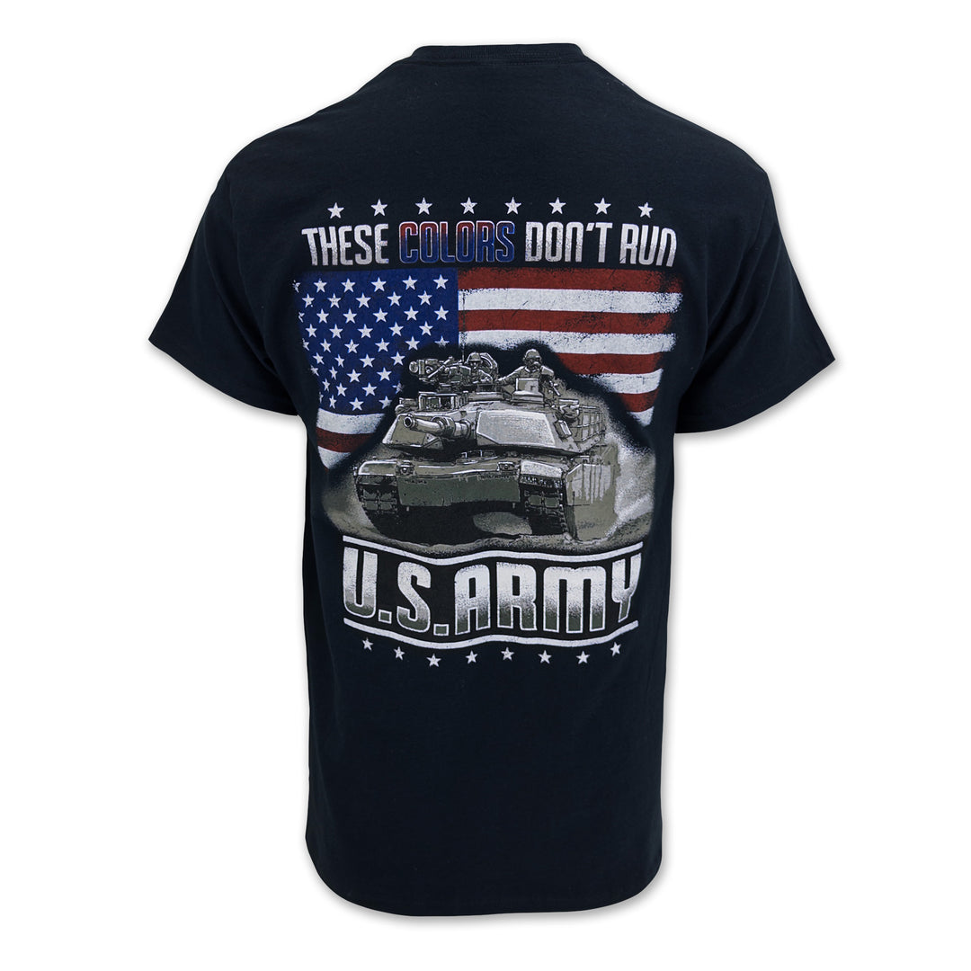 Army These Colors Don't Run Flag T-Shirt (Black)