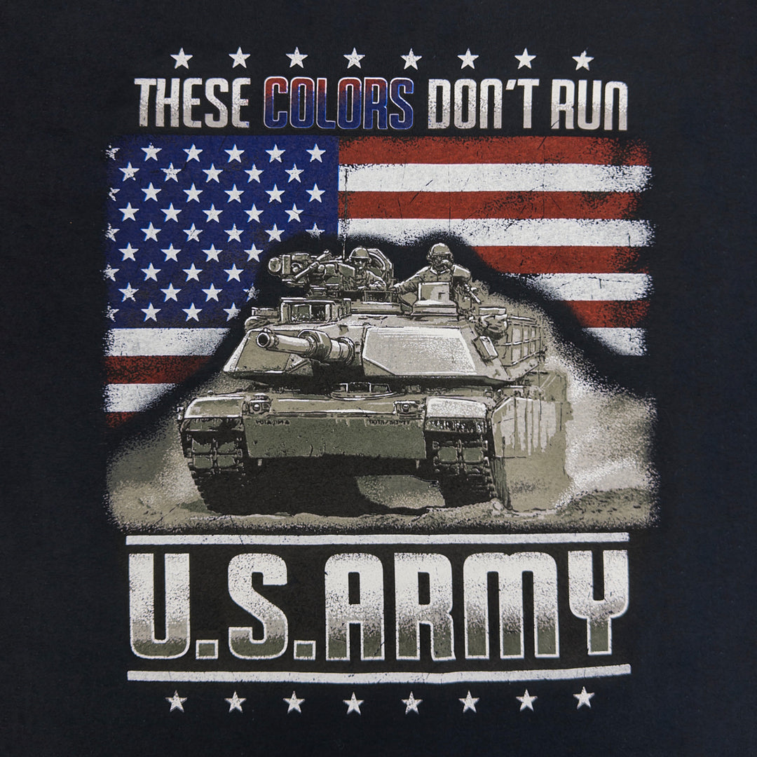 Army These Colors Don't Run Flag T-Shirt (Black)