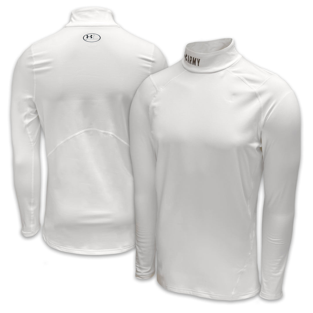 Army Under Armour ColdGear Fitted Mock (White)
