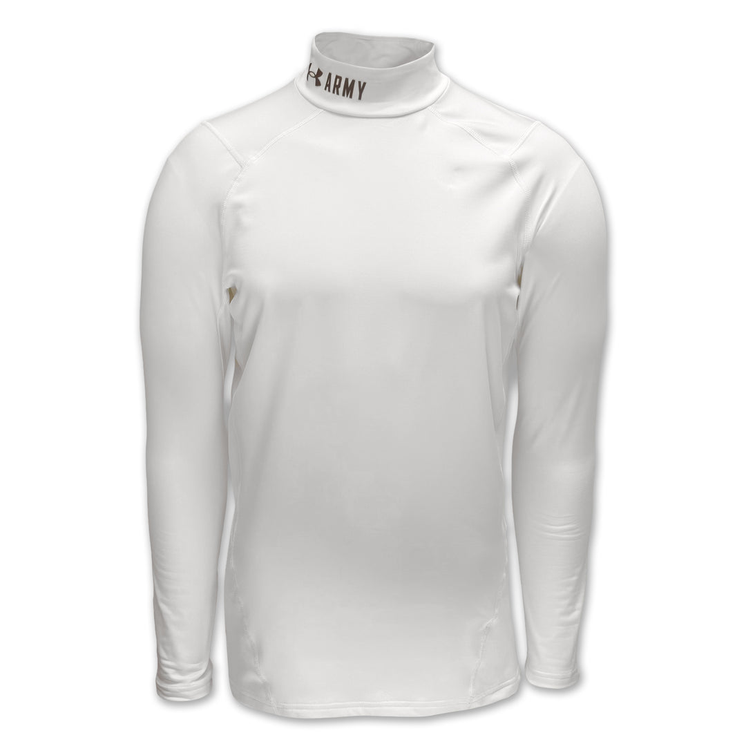 Army Under Armour ColdGear Fitted Mock (White)