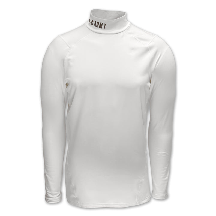 Army Under Armour ColdGear Fitted Mock (White)