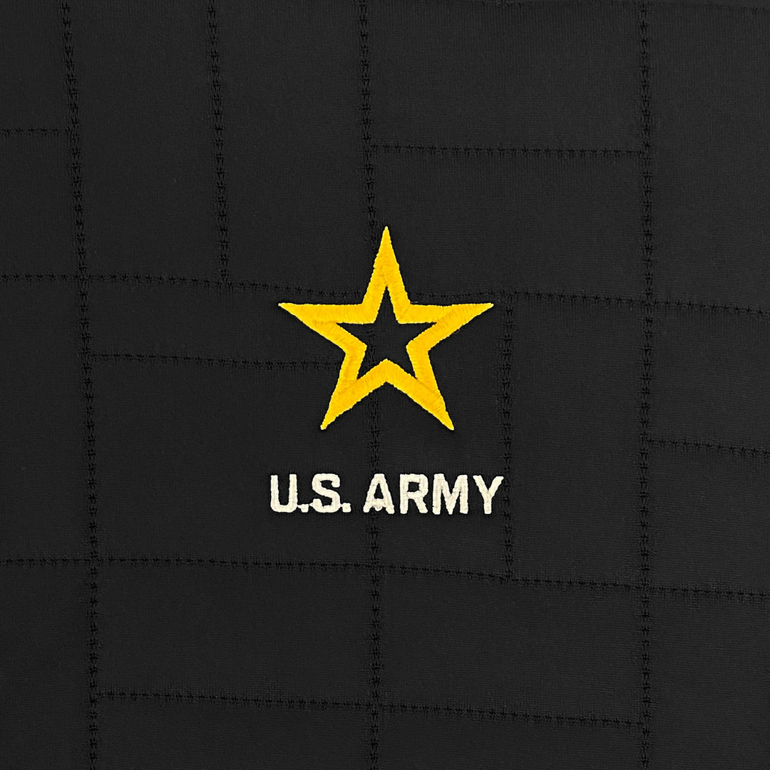 Army Under Armour Quilted 1/4 Zip Pullover (Black)