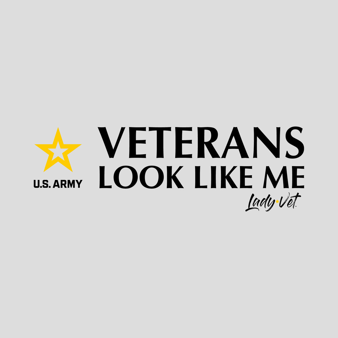 Army Lady Vet Looks Like Me Ladies T-Shirt