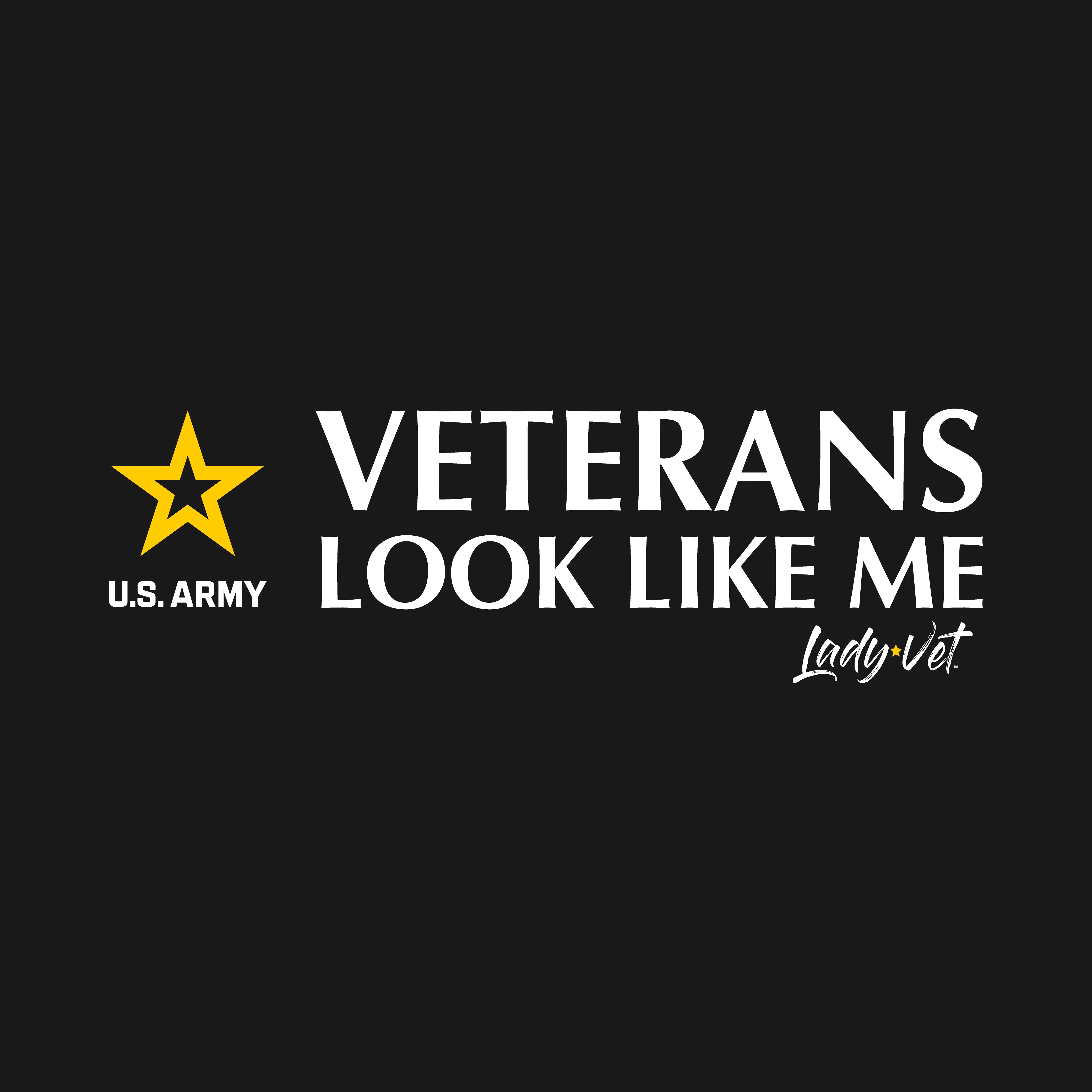 Army Lady Vet Looks Like Me Ladies T-Shirt