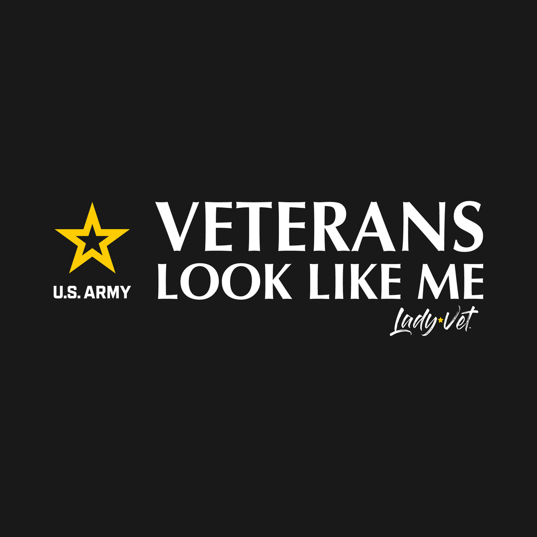 Army Lady Vet Looks Like Me Ladies T-Shirt