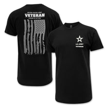 Load image into Gallery viewer, Army Veteran Flag T-Shirt (Black)