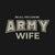 Army Wife Ladies T-Shirt (Black)