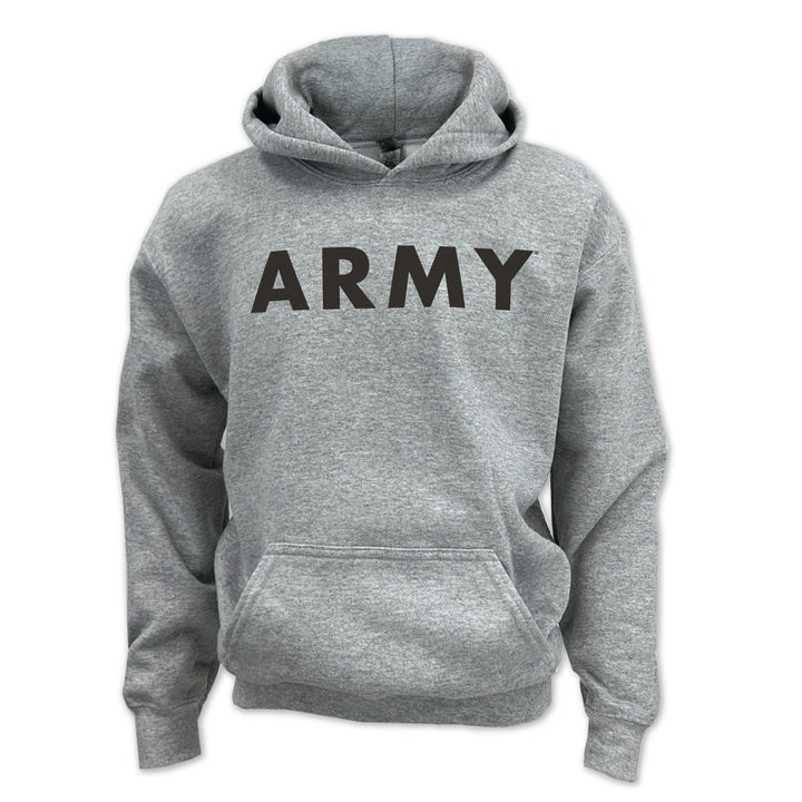Army Youth Logo Core Hood (Grey)