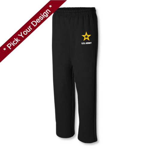 Pick Your Design Army Sweatpants (Black)