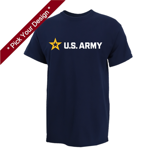 Pick Your Design Army T-Shirt (Navy)
