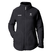 Load image into Gallery viewer, Army Star Columbia Women&#39;s West Bend Full Zip Fleece Jacket (Black)*