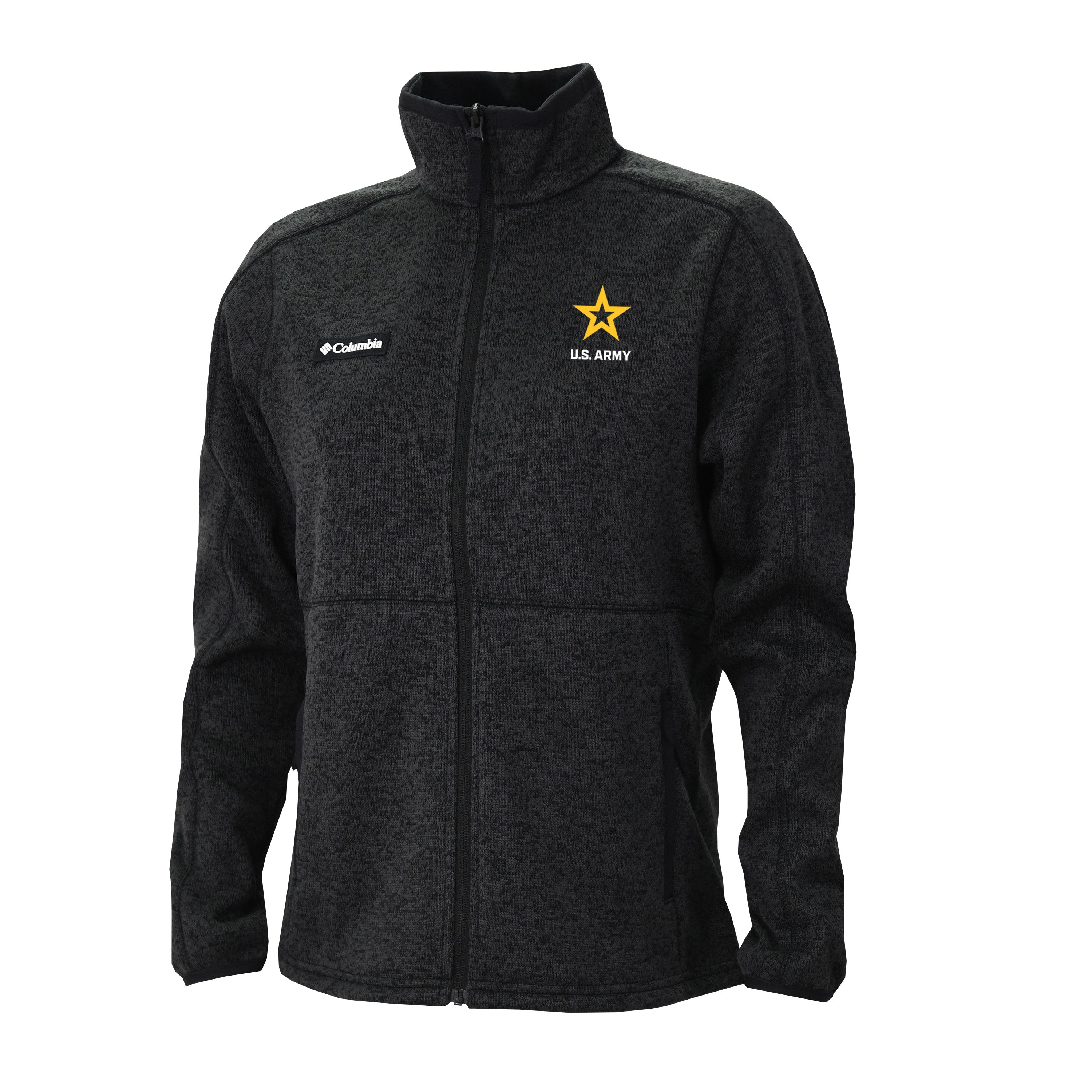 Army Star Columbia Women's Sweater Weather Fleece Full Zip Jacket (Black)*
